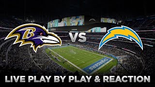 Ravens vs Chargers Live Play by Play & Reaction
