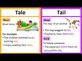 TALE vs TAIL 🤔 | What's the difference? | Learn with examples