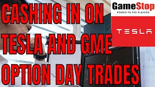 HOW MY VIEWERS ARE MAKING MONEY DAY TRADING TESLA AND GME  STOCK OPTIONS