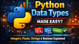 Topic:10 Python Data Types Made Easy | Integers, Floats, Strings & Boolean Explained