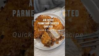 Air Fryer Parmesan Crusted Chicken | Quick and Easy Recipe | High Protein