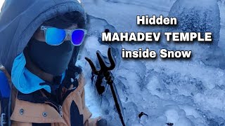 Hidden Mahadev Temple inside Snow | Snow Trek | Manali