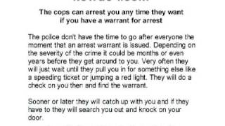 Active Arrest Warrants - Find Out About Your Warrants Before The Cops Come To Get You