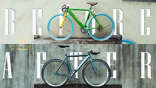 RESTORASI SEPEDA FIXIE || Dari Tampang Original Fixie Soloist 77 Jadi Tampang Fixie Klasik Modern