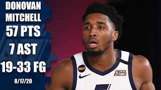 Donovan Mitchell scores 57 points in Game 1 vs. Nuggets | 2020 NBA Playoff Highlights