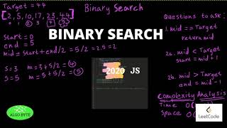 Amazon & Bloomberg Binary Search | LeetCode Solution |JavaScript| [Step by step explanation & demo]