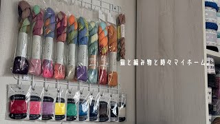 刺し子【ぐりグらさんの刺し子糸】刺し子ふきん/購入品紹介/ホビーラホビーレ/クロス方眼／完成品