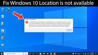 Location not available windows 10 c:\windows\system32\config\systemprofile\desktop is unavailable