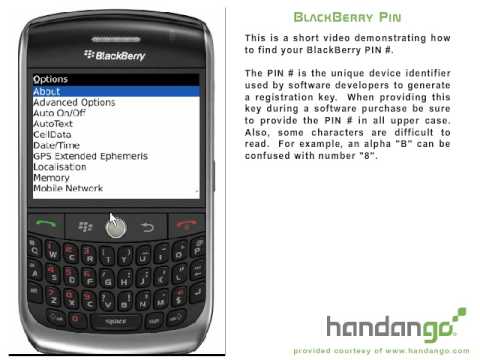 BlackBerry Curve (8900) How To Find Your PIN # BlackBerry Curve (8900) How To Find Your PIN #