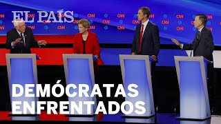 Los DEMÓCRATAS moderados y progresistas muestran sus diferencias en el DEBATE | Elecciones EE UU ...