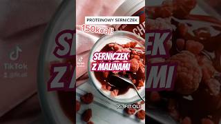 Proteinowy serniczek z malinami #dc #deser #fitsernik #fitserniczek #serniknazimno