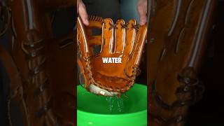 Breaking In Baseball Glove With Water 💦