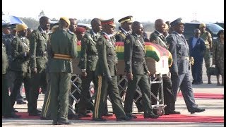 Former Zimbabwean President Mugabe's Body Arrives in Harare