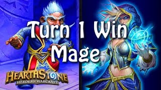 Hearthstone - Turn 1 win with Mage