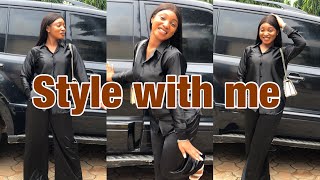 How to style a 2 piece set |styling into different outfits |clothing haul||style with me|