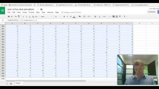 Simulating the sum of two dice