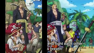 Gol D Roger's Special (Divine Departure) in Anime vs in OPTC side by side Comparison