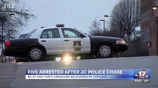 Several taken into custody after Jefferson City police chase Friday night