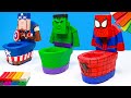 How to make robot mod superhero Spider man, Hulk, Captain America and Ironman with clay