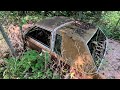 car thief s hideout in the woods with dozen of classic vehicles left behind