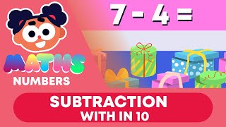 Subtraction within 10 | Subtraction | Numbers| Maths | FuseSchool Kids