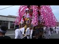 平成２７年　秩父川瀬祭　熊木町の笠鉾　曳行　中村町町会前　２０１５．７．２０　chichibu kawase matsuri