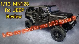 1/12 MN128 RC Jeep Rubicon review for Gijoe Classified and other figures