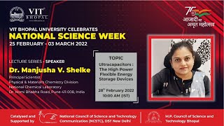 NSD2022: "Ultracapacitors: The high power flexible energy storage device" by Dr. Manjusha Shelke