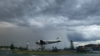 Lightning storm at ENWIA tonight (Erich Nielsen Whitehorse International Airport)