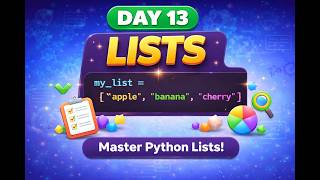 Day 13: Python Lists Explained 🔥 Stop Using Multiple Variables!