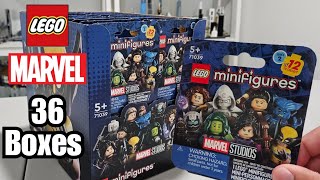 LEGO Marvel Studios Minifigures Series 2 Unboxing (36 Boxes)