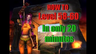 Leveling from 58-60 in 15 minutes in WOW Classic