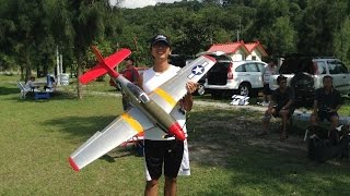 RC P51 PNP Warbird Maiden Flight 鹿港＿P51_PNP首航 福德飛場