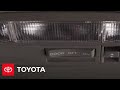 2007 - 2009 Camry How-To: Dome Light - Moonroof | Toyota