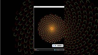 Rainbow Spiral Design Using Python Turtle #pythonturtle #shorts #viralvideo #turtle #fun