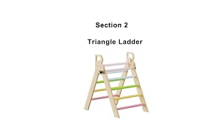 BlueWood Pikler Triangle Set Assembly Video | Section 2 Triangle Ladder | Customer Support