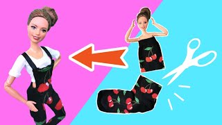 Top DIY CLOTHES for BARBIE DOLL | Barbie Clothes Sewing | How to Make Barbie Stuff