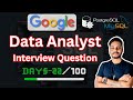 SQL Data Analysis Interview Question #22/100 | SQL Challenge | SQL Tutorials | Business Analyst |