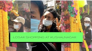 Day-7/ LOSAR SHOPPING AT KUSHALNAGAR/ TIBETAN YOUTUBER#BYLAKUPPE