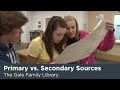 Primary vs. Secondary Sources