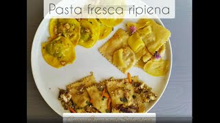 pasta fresca fatta in casa e  ripiena con diverse farciture