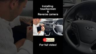 Installing touchscreen and reverse camera  #salvage  #androidauto   #applecarplay