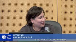 Seattle City Council 3/11/19