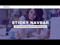 Sticky Navigation Bar On Scroll Using Vanila JavaScript | Fixed Navigation Bar