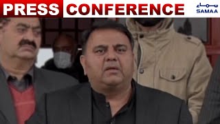 Fawad Chaudhry media talk after china visit - SAMAA TV  - 6 Feb 2022