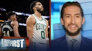 Giannis, Bucks rally late to steal Game 5 from Jayson Tatum & Celtics | NBA | FIRST THINGS FIRST
