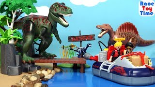 Playmobil Dino Hovercraft Explorer Playset and Other Dinosaurs