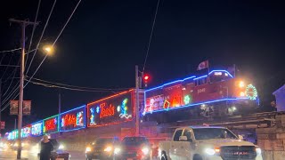 {4K} Chasing 01H the 2024 CPKC Holiday Train! Horn Shows and Defect Detectors!