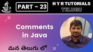 P23 - Comments in Java | Core Java | Java Programming |