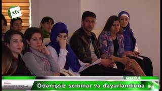 Esmira Kazımova, Esmira Qafarova, Fidan Bağırova - seminar ve dəyərləndirmə